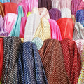 Henry Wholesales Popular Fashion Bridal Silk Feeing Polka Dot Satin Print Fabric for Clothes Dress
