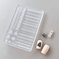 Reusable Luxury ButterfliesFlowers Silicon Sheet for 3d Nail Art Molds Durable and Washable 3D Silicone Nail Tool