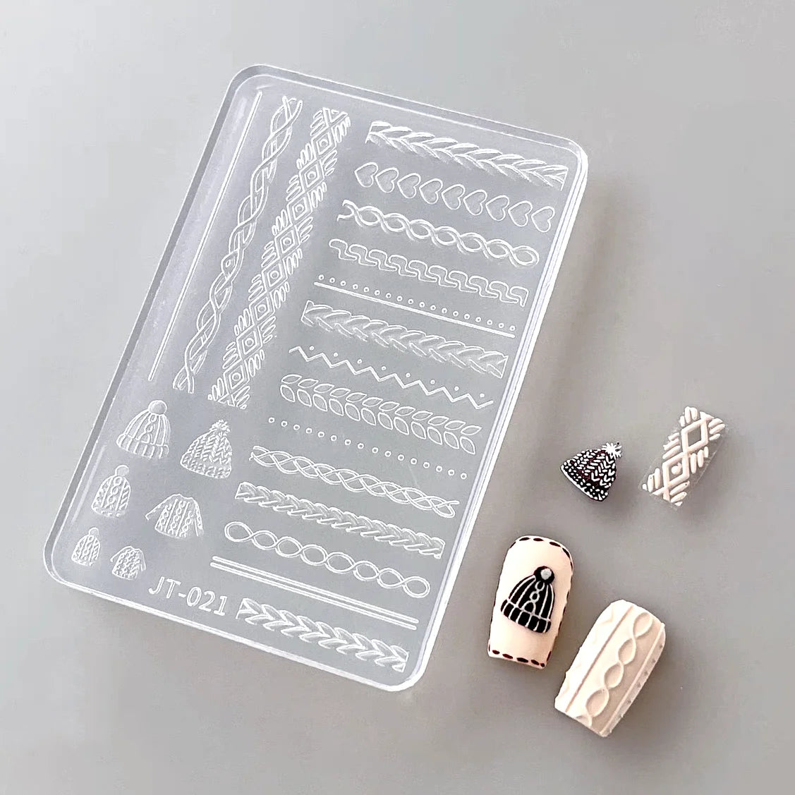 Reusable Luxury ButterfliesFlowers Silicon Sheet for 3d Nail Art Molds Durable and Washable 3D Silicone Nail Tool