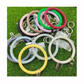 Silicone O Shaped Round Key Ring Anti-lost Phone Wrist Let   Bangle Key Chain Supplier