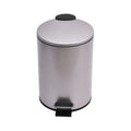 Round Metal Trash Can with 3 Liter Garbage Container Bin with Removable Inner Wastebasket