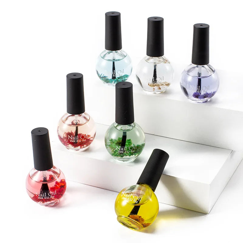 Dried Flower Nutritional Eco-friendly Material Cuticle Oil Nail Treatment Nail Care Oil