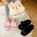 Woman Man Winter Faux Fur Fluffy Pom-poms Cute  Home Warm Plush  Indoor Slipper
