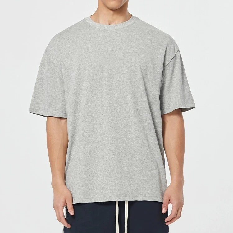 New Design Casual Oversize Loose Solid Blank Crew Neck Eco-Friendly Quick Dry Organic Cotton Short Sleeve Men's T-shirts