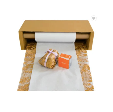 Protective Packaging Kraft Honeycomb Paper Air Bubbles 100% Compostable Biodegradable Screen Printed