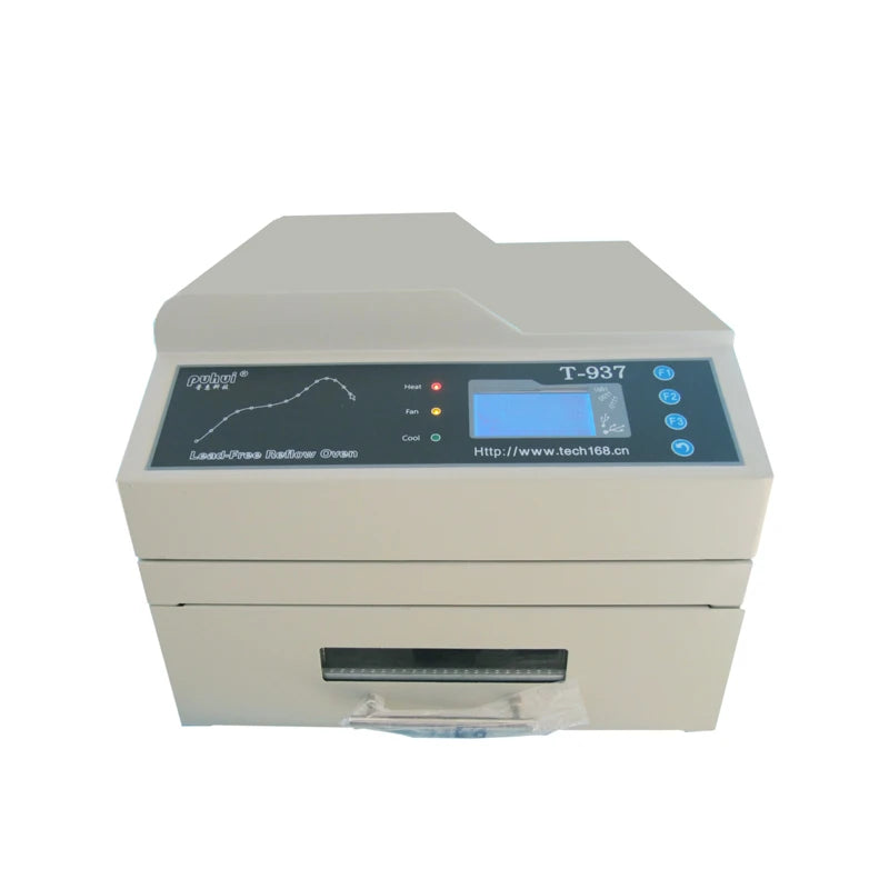 Popular in EU Puhui CE Lead Free Desktop Reflow Oven T937  Reflow Soldering Machine Professional IR Heater Soldering Oven