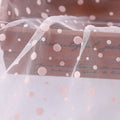 Brown Soft Swiss Dot Flocking Mesh Tulle Fabric Fashion Clothing Dress Fabric for Women