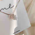 Women Fashion Jewelry Sterling Silver Snowflake Pendant Box Chain Necklace