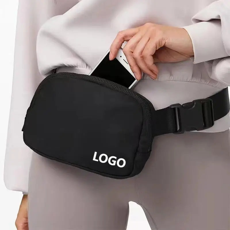 SG0347 Hot Selling 58 Colors Stock Premium Quality Waterproof Mini Nylon Fanny Pack Women Everywhere Belt Loop Bag Custom logo
