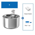 2L Automatic Cat Water Fountain Pet Water Fountain Auto Stainless Steel Pet Cat Water Dispenser
