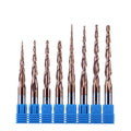JR R0.25mm-R2mm Carbide Tungsten Taper Ball Nose End Mills CNC Taper Ball End Mill