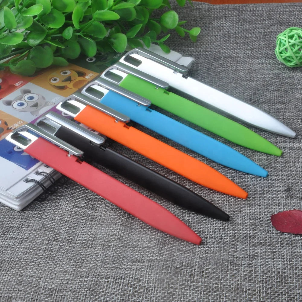 2025 New Design Logo Pen Promotional Plastic Triangle Shape Ball Pen