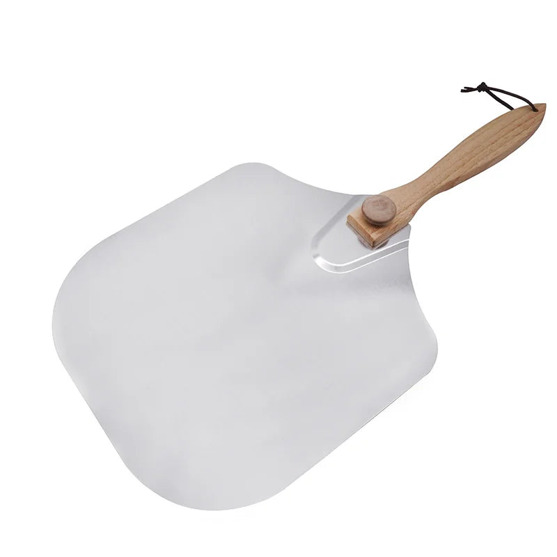 12 Inch-14 Inch Aluminum Pizza Peel Shovel With Foldable Wooden Handle