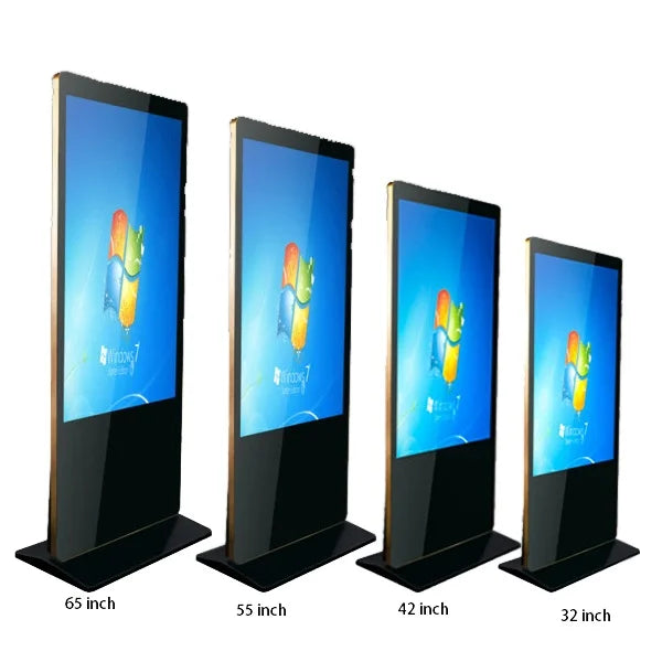 Floor Stand 43 55 Inch Indoor 4K Media Player Interactive Touch Screen Vertical Advertising Screen Display LCD Digital Signage
