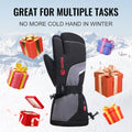 Professional Outdoor Winter Electric Heated Gloves-Thermal Insulated Microfiber Windproof Ergonomic Design for Snowboarding