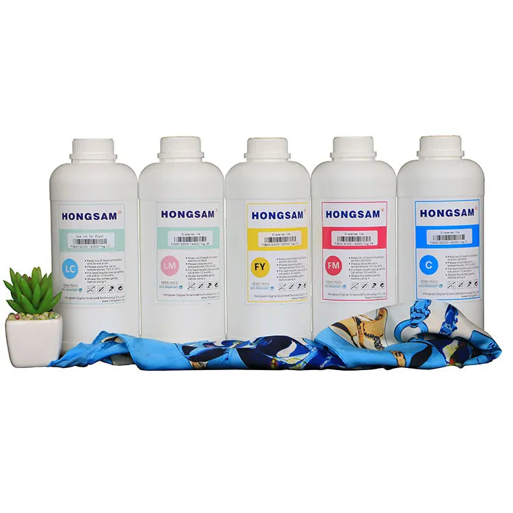 Hongsam China Water Based Premium Digital Industrial Textile Printing Acid Ink for Nylon Fabric Silk Carpet Digital Printing