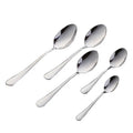 Silver Tone Small Stainless Steel Espresso Coffee Spoon Long Handle Tea Coffee Scoop for Weddings Tableware Metal Measuring Tool