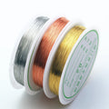 0.3/0.4/0.5/0.6/0.8/1mm Silver/Gold/Rose Copper Wire for Bracelet Necklace Jewelry DIY Accessories 0.2-1.0mm Craft Beading