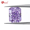 Wholesale Crushed Ice Cut 5A+ Grade Cz Gems Octagon Shape Pinkish Purple-A Pinkish Purple-B Purplish pink Cubic Zirconia