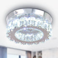 Mini Modern Cool White K9 Crystal Ceiling Lights Flush Mounted Ceiling Chandelier for Home Use
