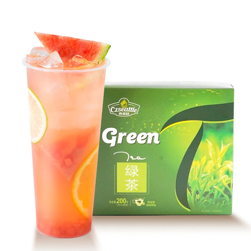 Czseattle Green tea teabag Original flavor green tea with refreshing aroma for milk tea bubble tea raw materials