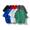 Summer Hot Selling Solid Color Casual and Loose Short Sleeve Large Size Short Sleeve Men's T-shirt