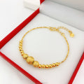 Dubai Gold Jewelry New Ball Bracelet Wholesale Aesthetic Transfer Bead Ladies Gold PlatedBracelet Euro Gold PlatedLong Time Fade