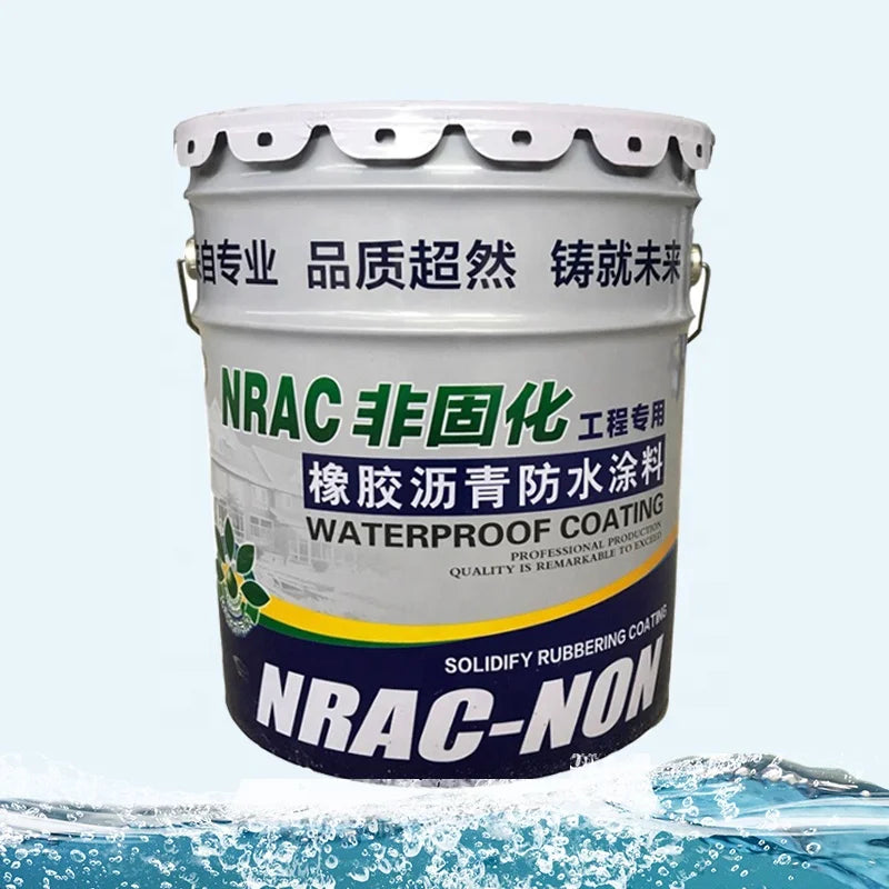 Non-curable Rubber Asphalt Waterproof Coating Roof Potting and Bonding Asphalt Waterproof Coating