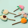 Pet Cat Toy Plush Fruit Shape Catnip Polygonum Interactive Training Pet Cat Products