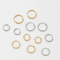 Fenny 18K Gold-plated Wholesale Ready to Ship Waterproof Minimalist Basic Classic Huggie Stainless Steel Earring