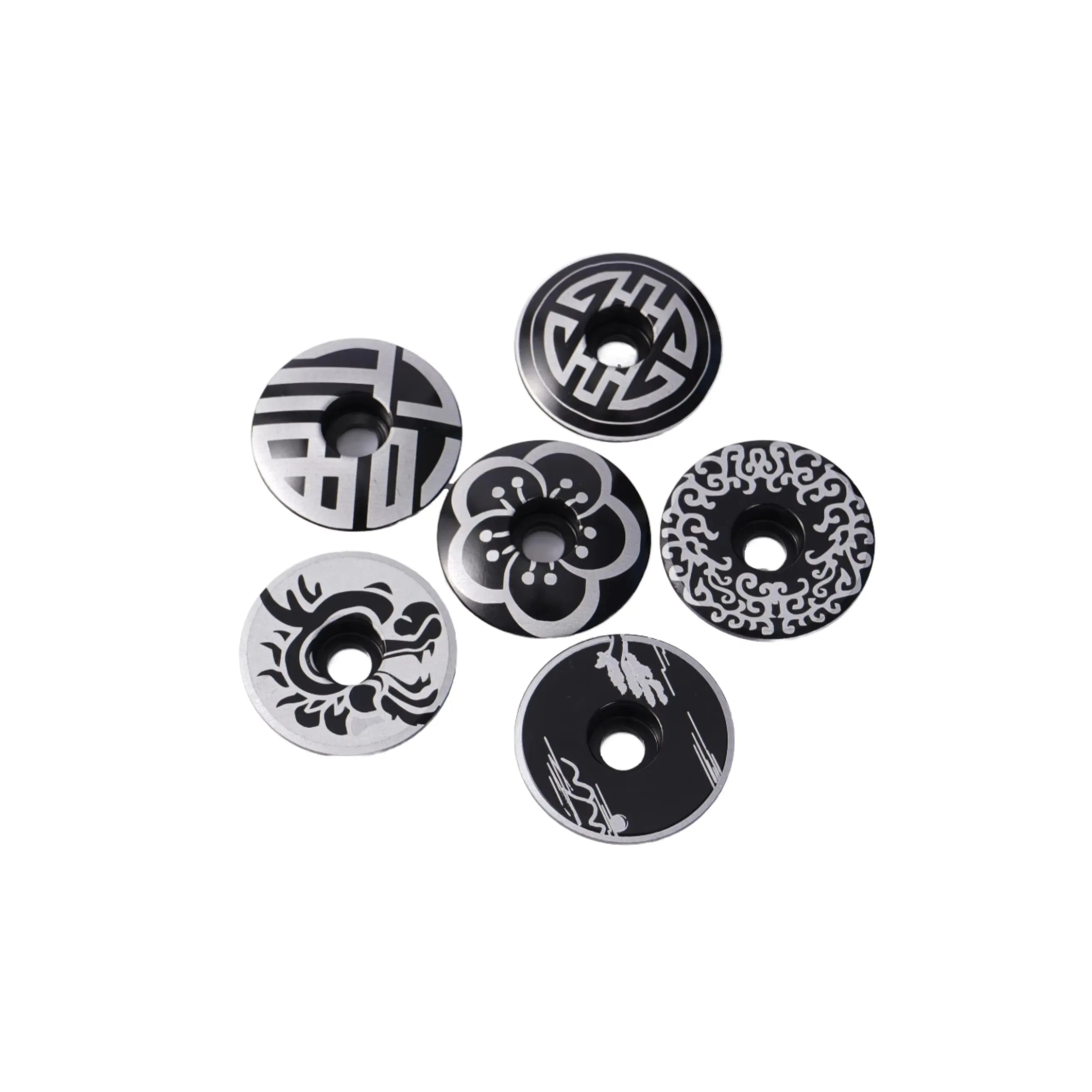IRONDONKEY 28.6mm Carbon Alloy Bowl Set Cover Road Mountain Bike Unthreaded Earphone Parts Bicycle Handle Stand Cover