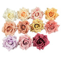 Flower Wall Decorative Silk 10cm Roses Head Artificial Rose Flowers Head for Wedding