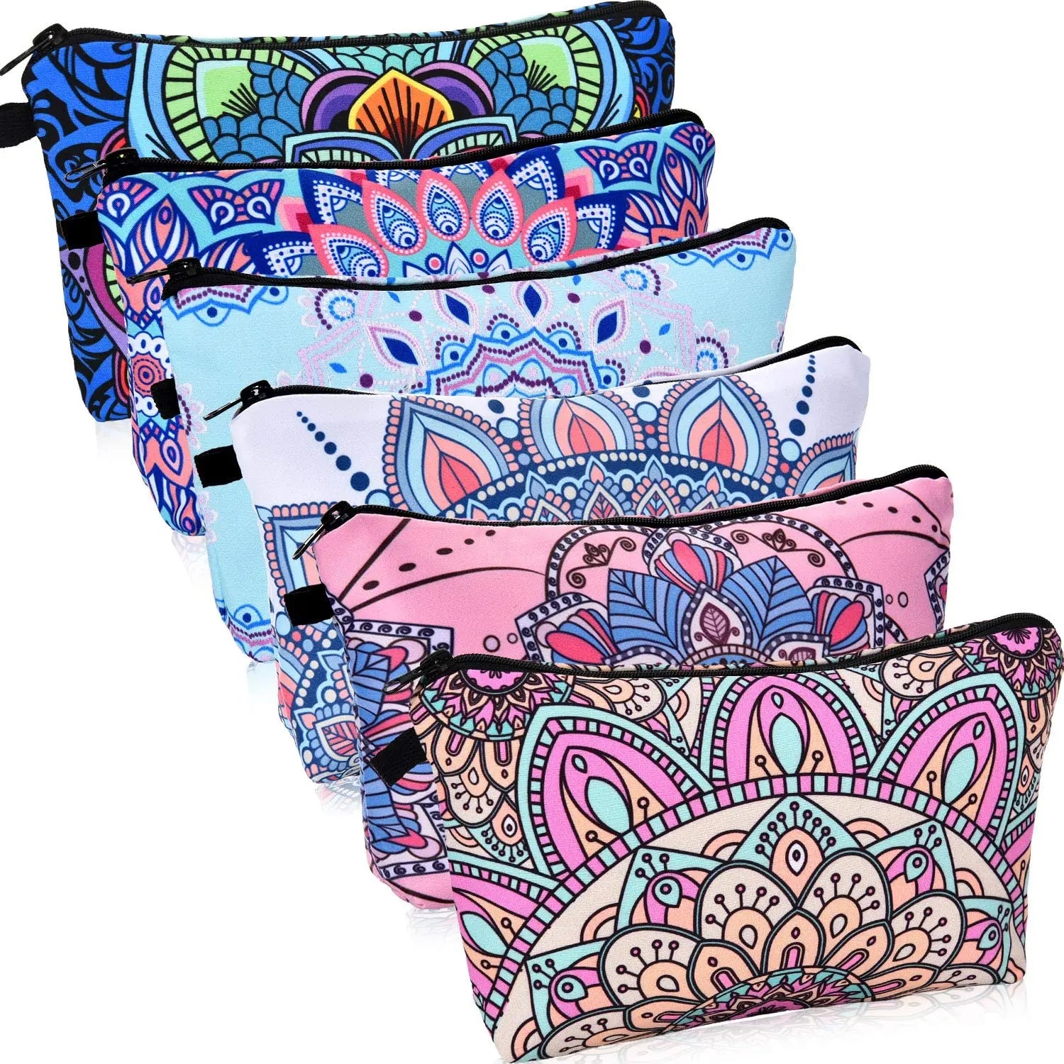 Makeup Bag Set  - Bridesmaid Proposal Gifts Ride Tribe Bags Pink Bridal Shower Wedding Party Cosmetic Bag