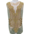 Beaded Rhinestone Dress Bodice Applique