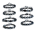 Grade AAA+ Black Hematite Magnetic Healing Bead Charm Hematite Stone Gemstone Really Crystal Men Women Bracelet Jewelry Design