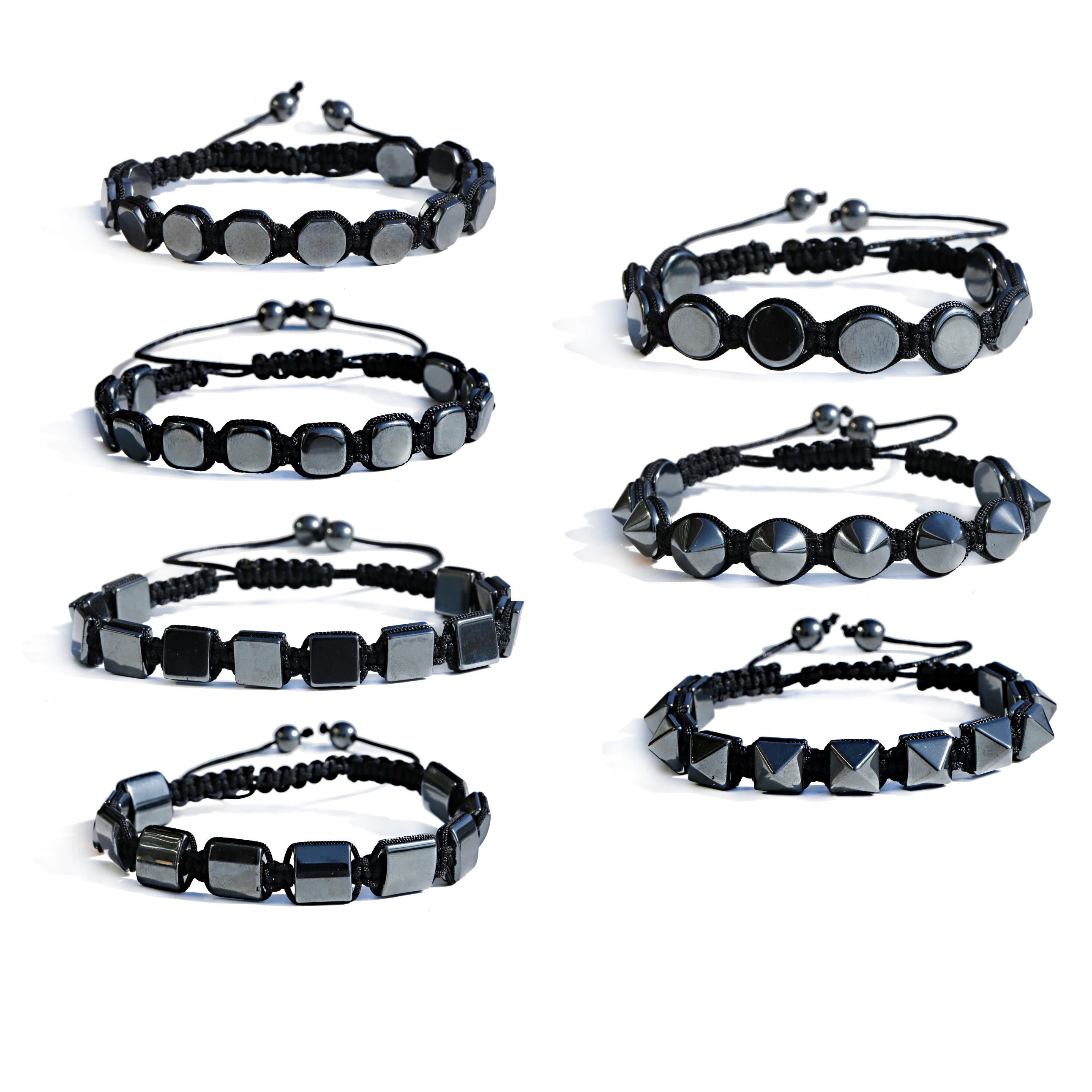 Grade AAA+ Black Hematite Magnetic Healing Bead Charm Hematite Stone Gemstone Really Crystal Men Women Bracelet Jewelry Design