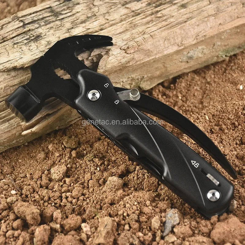 Hot Selling Industrial Grade Stainless Steel Multifunctional Emergency Life Hammer 140mm Durable Car Outdoor Camping Multi-Tool