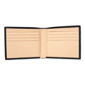 Wholesale Custom Printed Logo RFID Blocking Nylon Lined Genuine Leather Card Holder Wallet Men's Short Bifold Wallets