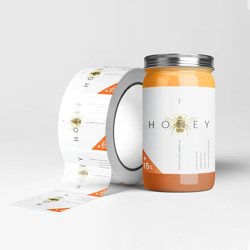 Food Sticker Label Customized Food Packaging Stickers for Supermarket Vinyl Stickers Custom