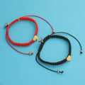 Trendy Jewelry Set Heart Red Rope Braided Bracelet Love Magnetic Clasp Bracelet for Gift Ensemble Bijoux En Acier Inoxydable