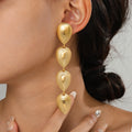 Vintage Stainless Steel Earrings Irregular Earrings Gold Dangle Earrings Women Jewelry
