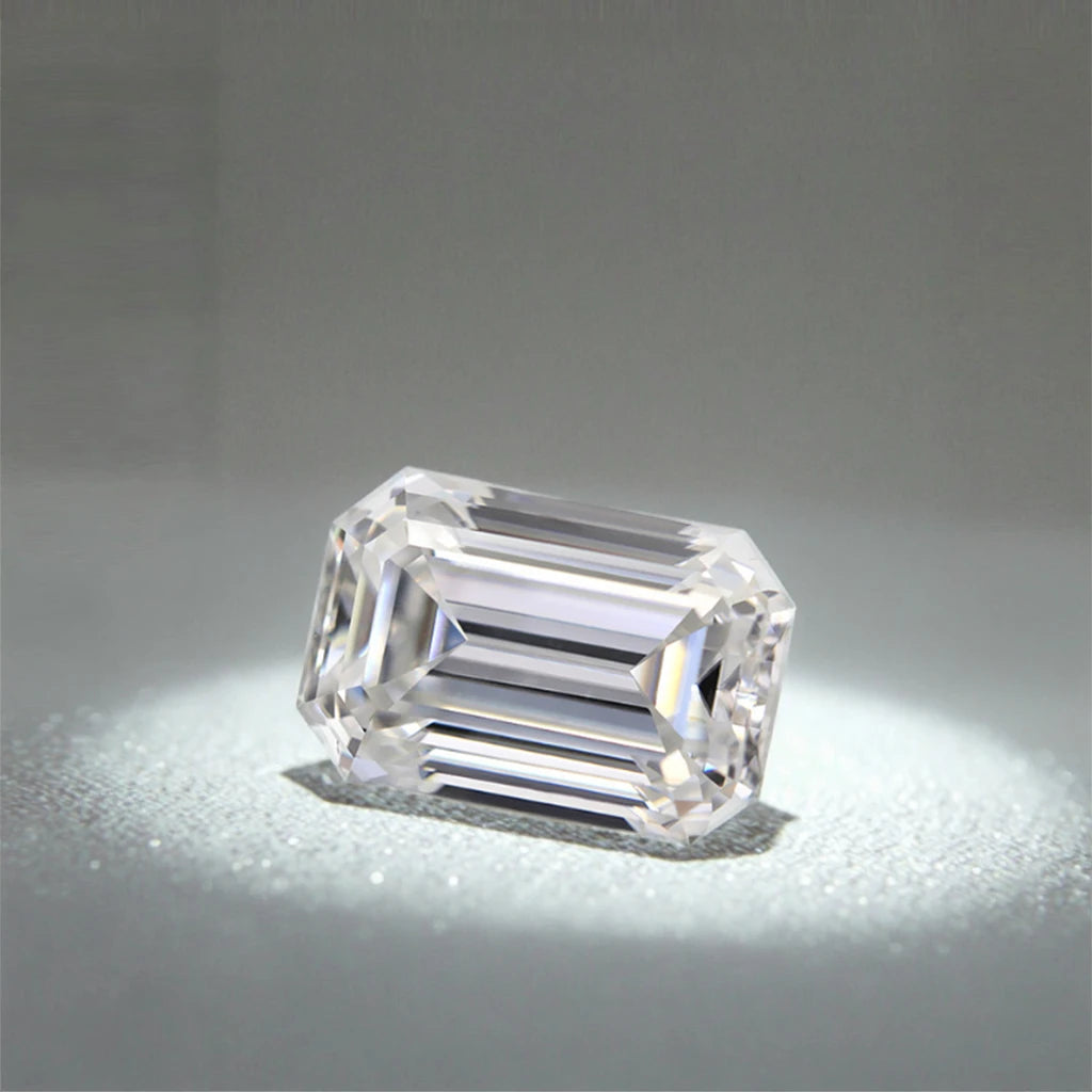 1ct 2ct 3ct IGI Certified Lab Grown Diamond Emerald Cut Diamonds Fancy Shape White Color CVD HPHT Lab Loose Diamond