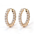 MSE-502 Fashion Earrings 925 Silver 14K Gold Lab Grown Diamond Earrings for Women Girls