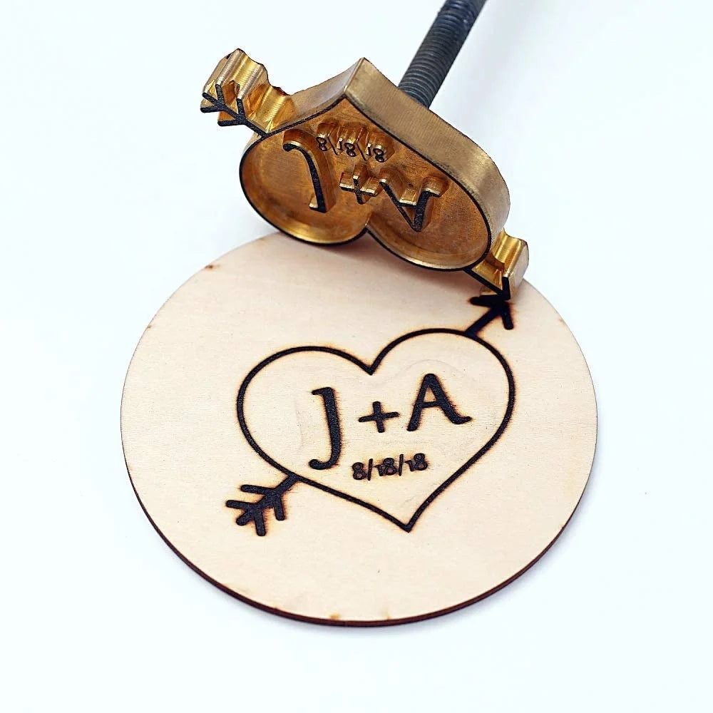 High Quality Wood Leather Branding Iron Stamp Custom Logo Branding Custom LOGO Hot Brass Stamp Mold with Logo
