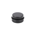 5ml  26*15mm Round Cosmetic Cream Candy Spice Pill Mint Small Matte Black Round Aluminum Tin Cans With Screw Lid