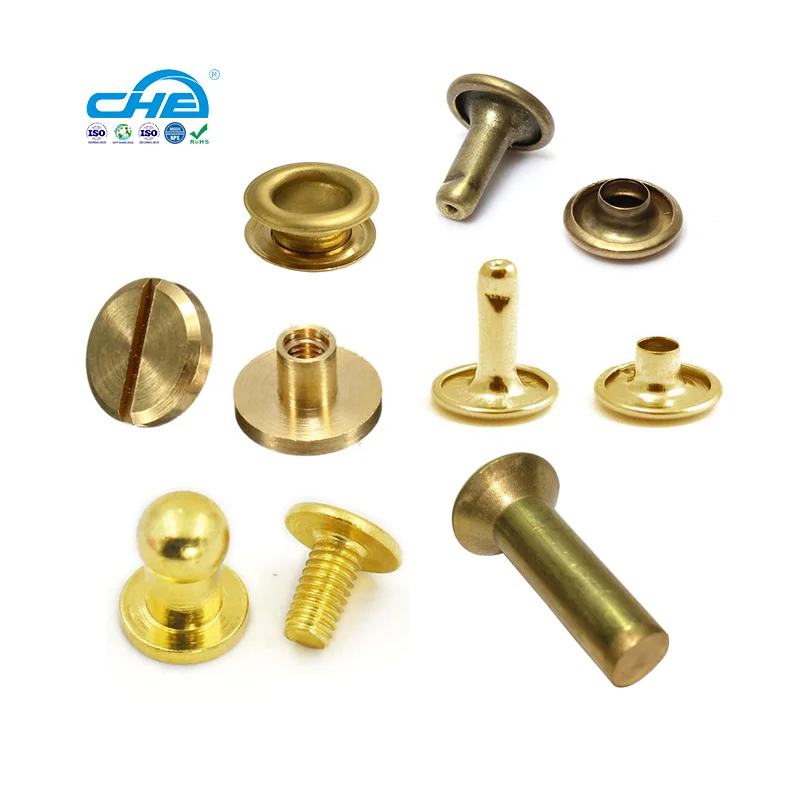 Factory Wholesale Direct Metal Rivets Various Styles Custom Brass Rivet Logo for Shoes