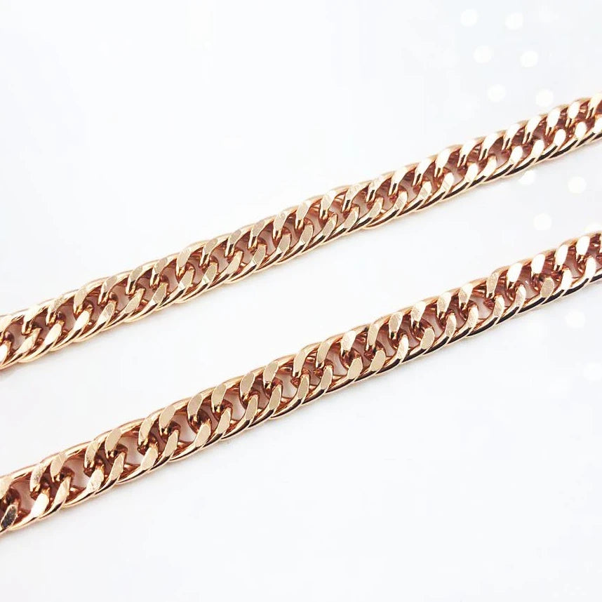 BZM 2025 Latest 60*0.6 cm Jewelry Necklace Rosary Chains Brass Link Fencing Unisex Chain