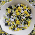 500g DIY Craft Slime Sprinkles Candy Stick Solid Color Beads Rhinestone Cute Bee Mix Polymer Clay Sprinkles Slices