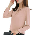 2023 Hot Sale Spring New Korean Chiffon Shirt Women's Long Sleeve Fashion Shirt Loose Women's Unique Top