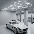 New Design Indoor Garage Detailing Lighting Auto Car Hall Exhibition Geometric Ceiling Light